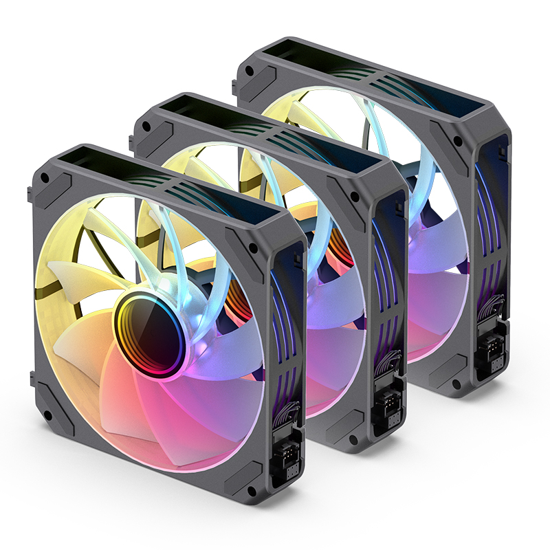 Cooler Fan Zg 120br Pack X3 Reversed 120mm Argb Black Jonsbo HYPERGAMING