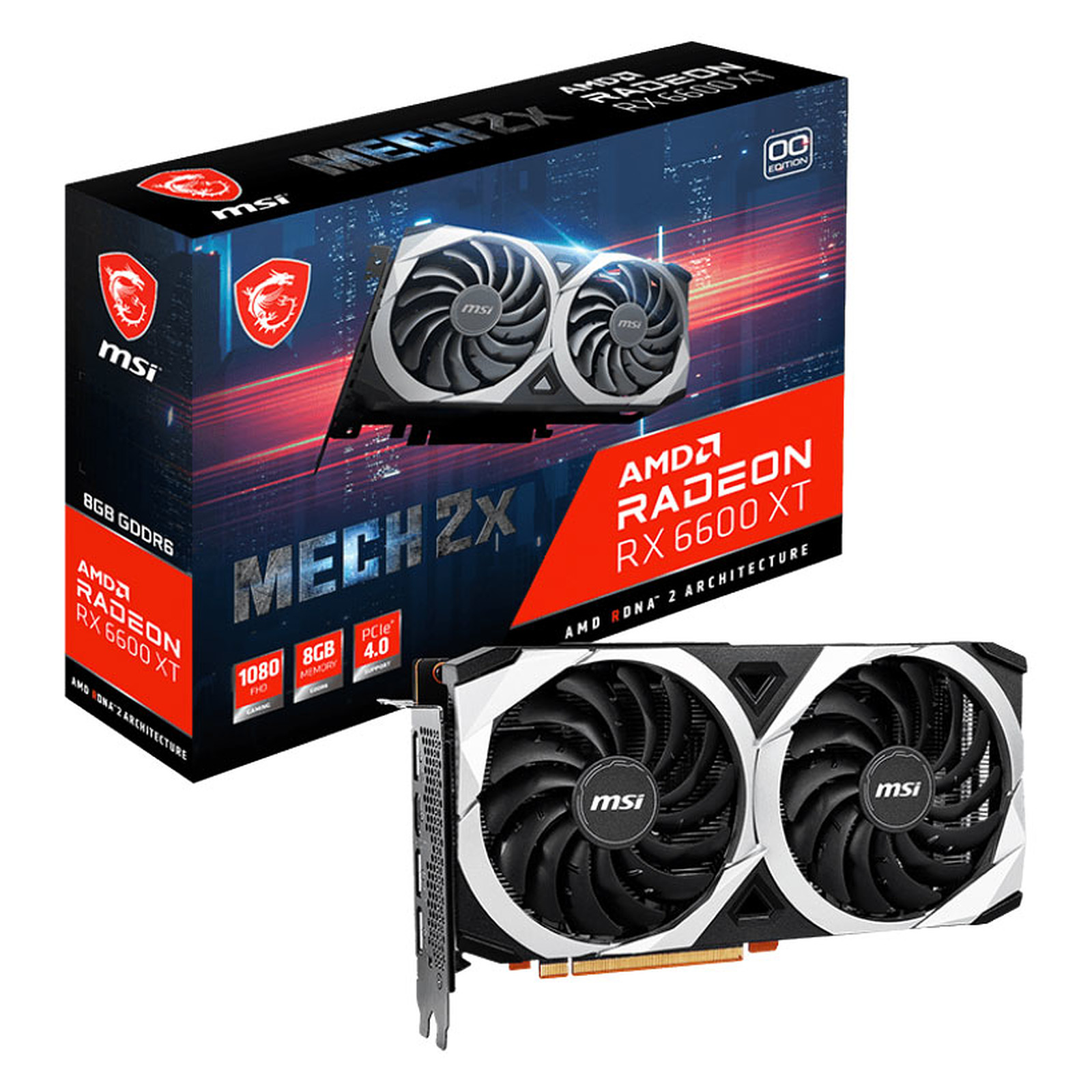 PLACA DE VIDEO MSI RADEON RX 6700 XT MECH 2X 12GB GDDR6