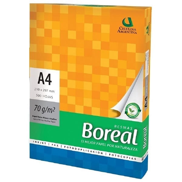 Resma Boreal A4 70grs 1588