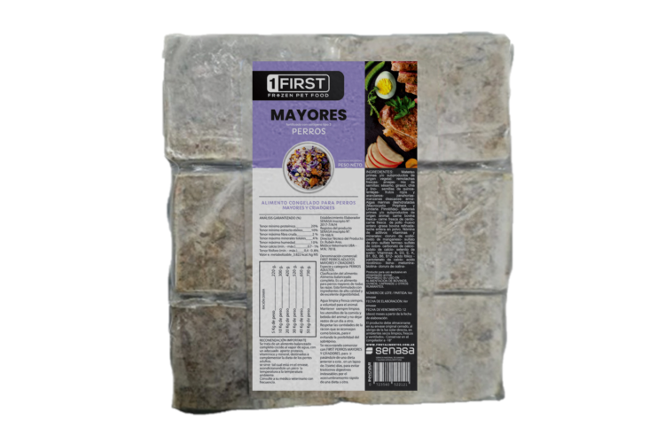 FIRST ALIMENTO NATURAL CONGELADO PERROS MAYORES 3KG