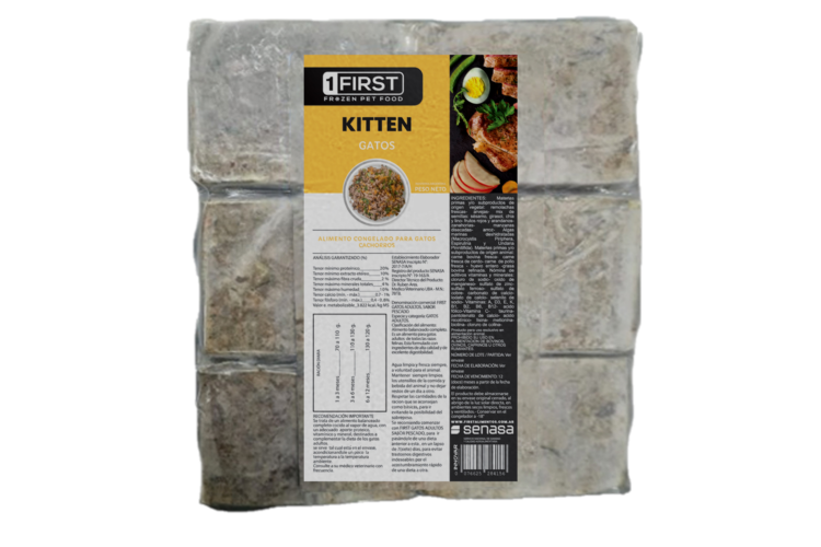 FIRST ALIMENTO NATURAL CONGELADO GATOS KITTEN 1KG