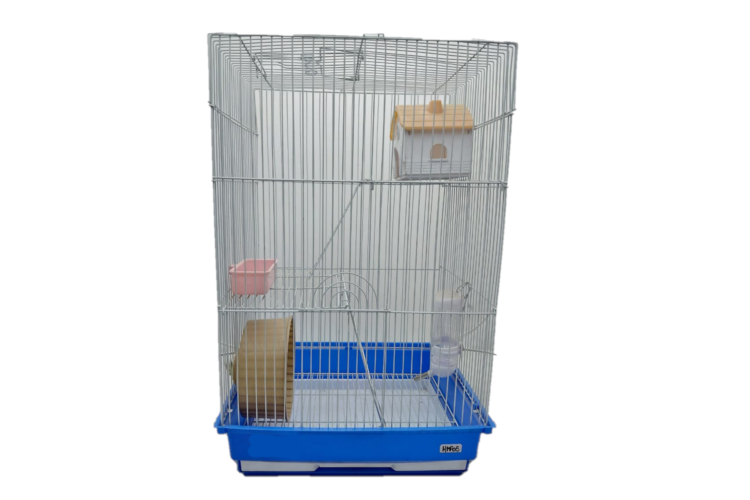 JAULA HAMSTER 3 PISOS/RUEDA/BEBEDERO ART.HMP05 (DISTRI)