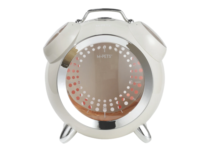 MOCHILA IMPORTADA TRANSPORTADORA RELOJ BLANCA 40X44X26CM