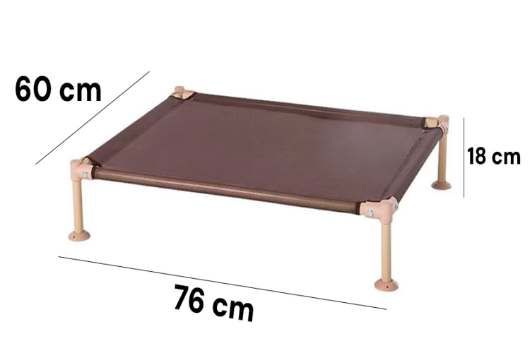 CAMA EN ALTURA MALLADA PARA PERRO 76X60X18 ART.11337 (DISTRI)