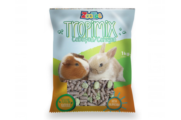 MEZCLA CONEJO Y COBAYO ZOOTEC TROPIMIX 750GR ART.5924 (L.SUR)