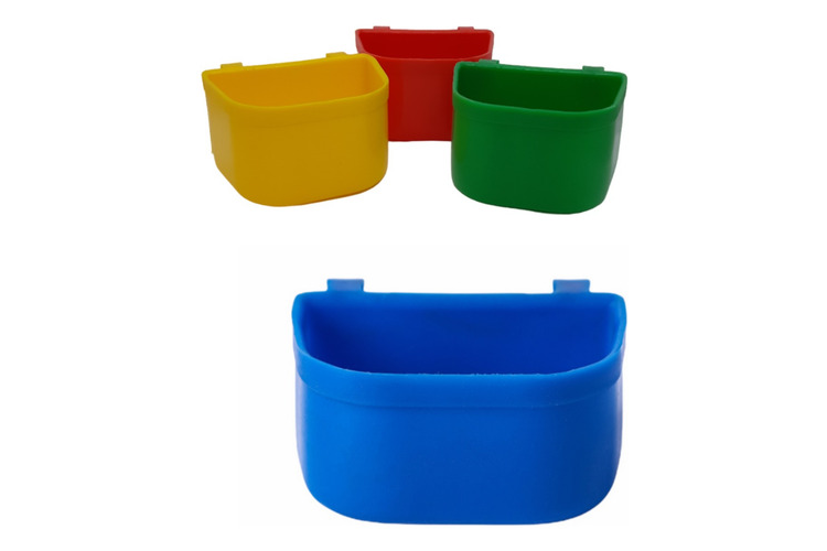 COMEDERO PAJARO PLASTICO CON GANCHO Nº1 (L.SUR)