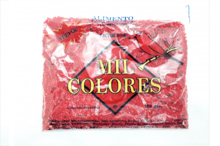MIL COLORES COLORANTE PARA PAJAROS ROJO ART.3472 (L.SUR)
