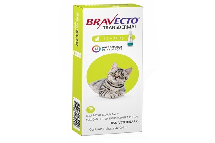 BRAVECTO GATO CHICO 1.2 A 2.8 KG (PIPETA) (MSD)