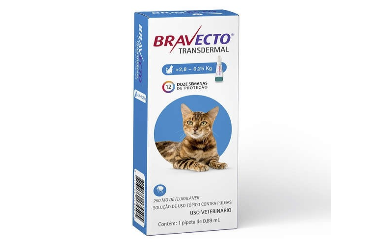 BRAVECTO GATO MEDIANO 2.8 A 6.25KG (PIPETA)(MSD)