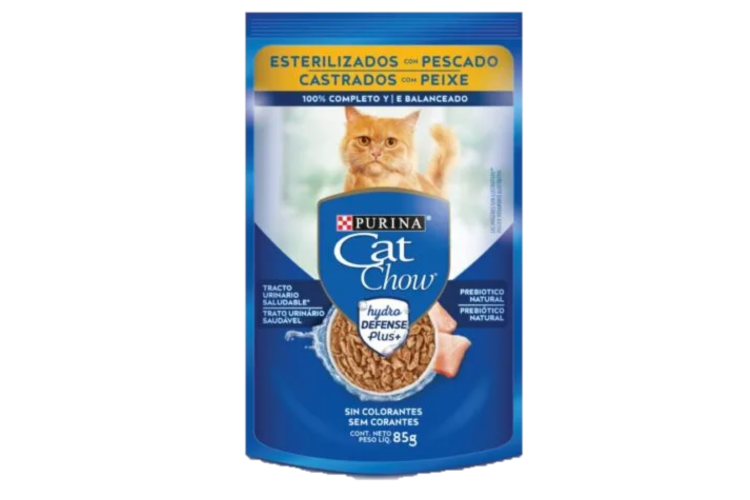 CAT CHOW SALSA CASTRADOS POLLO 85GR