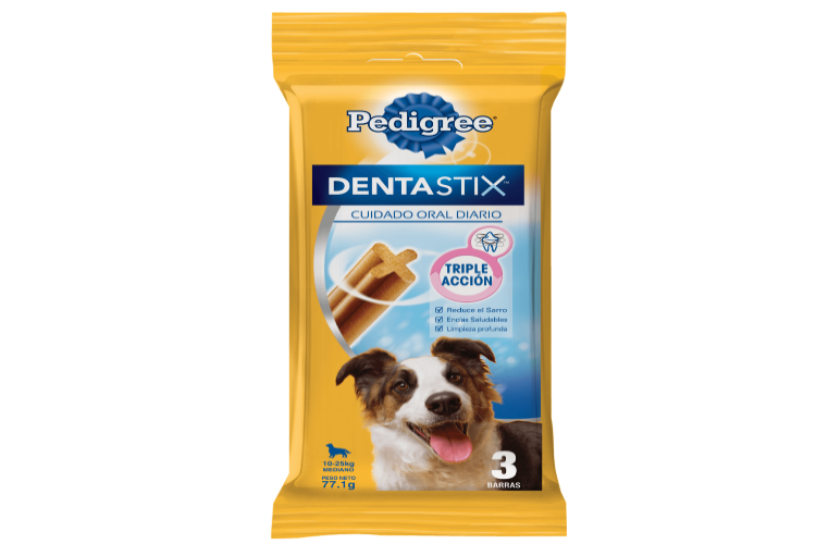 PEDIGREE DENTASTIX RAZA MEDIANA 3U 77.1GR (G.INS)