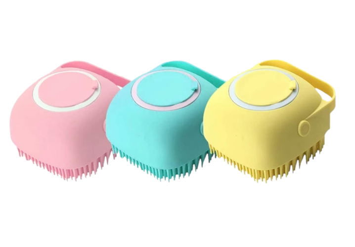 CEPILLO DE SILICONA MASAJEADOR PARA SHAMPOO