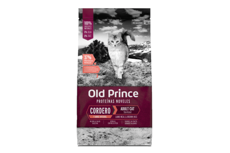 OLD PRINCE GATO ESTERILIZADO CORDERO Y ARROZ X 3KG