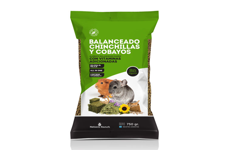 MEZCLA CHINCHILLA Y COBAYOS NELSONI 750GR (DISTRI)