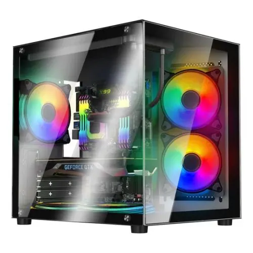 Gabinete Sentey A8 Black 5fans Argb Tg X2