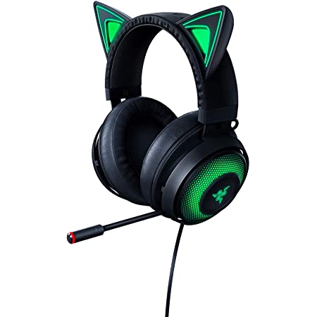 Razer Kraken Kitty - Auriculares para juegos (Los auriculares de gato con  iluminación cromática RGB, micrófono con reducción activa de ruido, audio