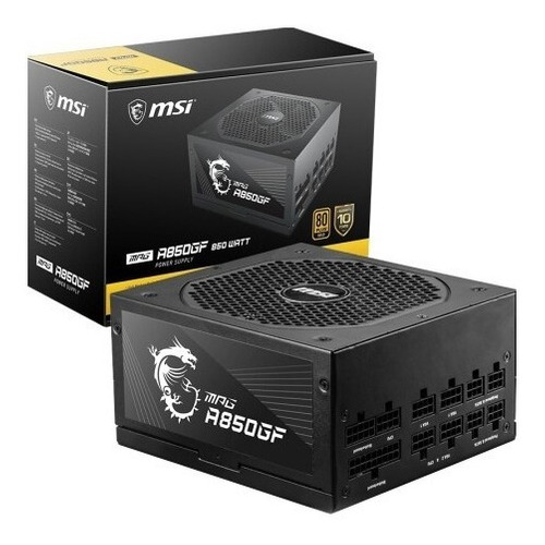 Fuente Msi Mag A850gf 850w 80 Plus Gold Enjoycomputer