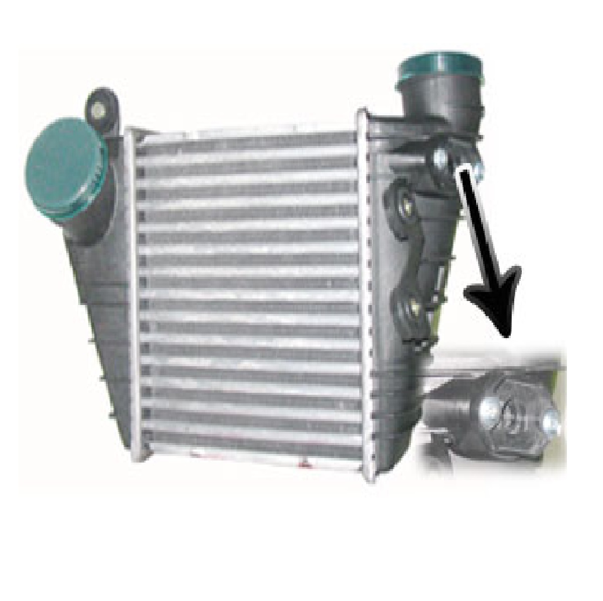 Radiador Intercooler Volkswagen Bora/golf Iv/audi A3 Abrazadera