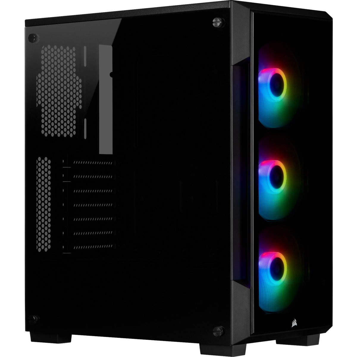 Gabinete Mid Tower Negro Vidrio Templado Rgb Corsair Cc-9011190-ww
