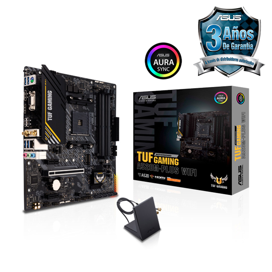 MOTHER ASUS TUF GAMING A520M PLUS WIFI DDR4 AM4