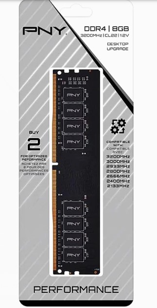 MEMORIA RAM PNY DDR4 8GB 3200MHZ 1.2V