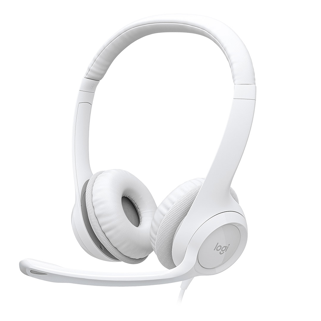 AURICULAR C/MIC LOGITECH CLEAR CHAT COMFORT H390 WHITE