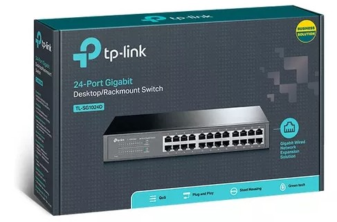 Switch Tp-link 24 Puertos Tl-sg1024 Gigabit Rackmount