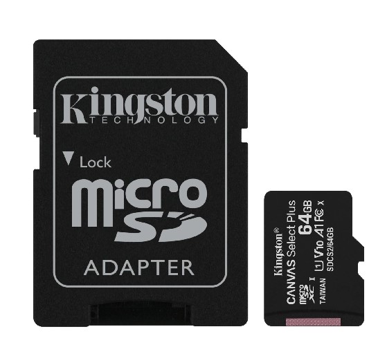 MEMORIA MICRO SD KINGSTON 64GB C10