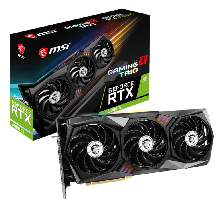 OUTLET PLACA DE VIDEO MSI RTX 3060 TI GAMING X TRIO