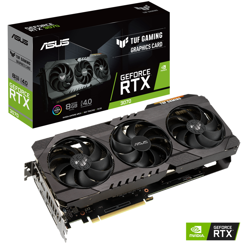 OUTLET PLACA DE VIDEO ASUS TUF GAMING RTX 3070 OC 8G