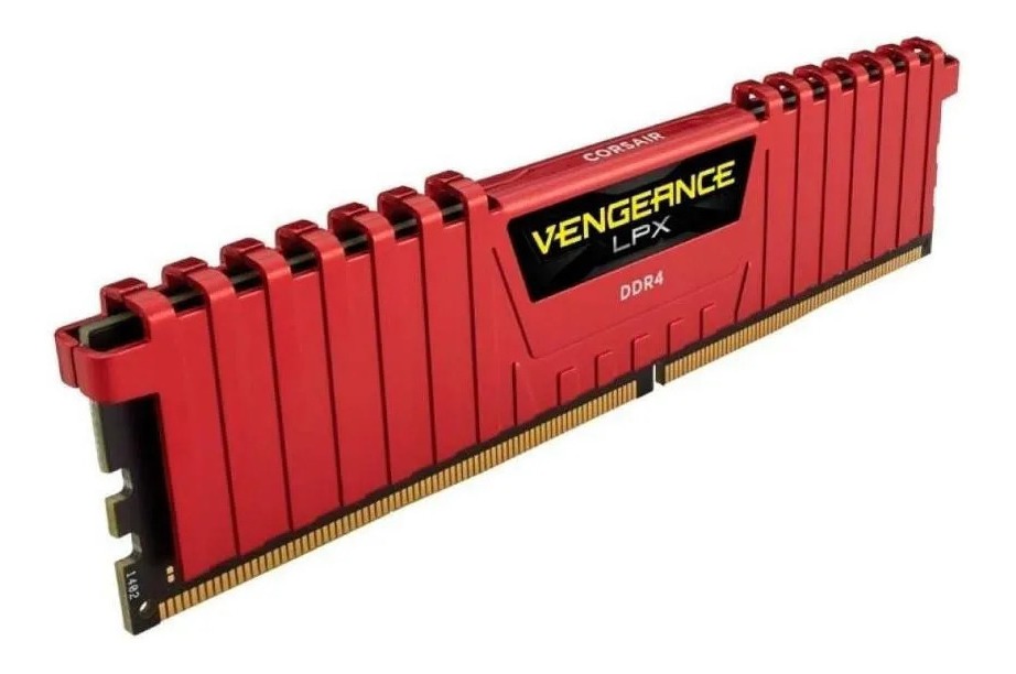 MEMORIA DDR4 CORSAIR 8GB 2666 MHZ VENGEANCE LPX RED