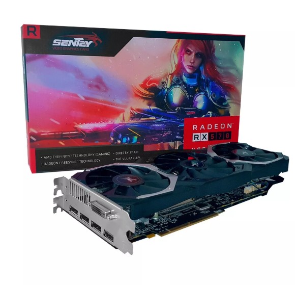 Outlet Placa De Video Sentey Rx 570 4gb Ddr5