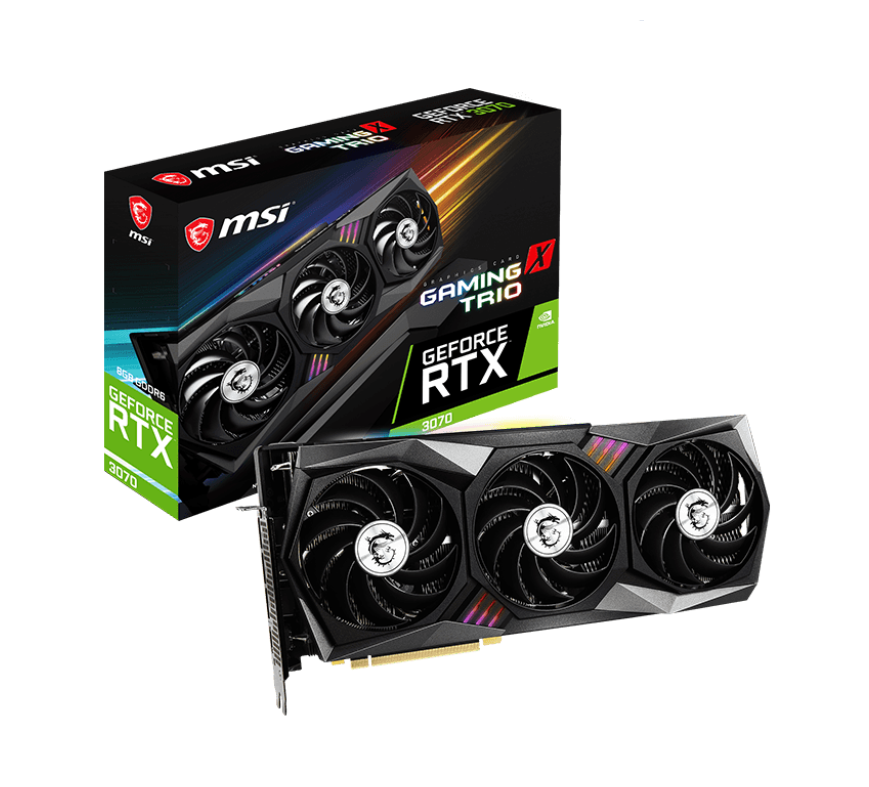OUTLET PLACA DE VIDEO MSI GAMING X TRIO RTX 3070 8GB GDDR6