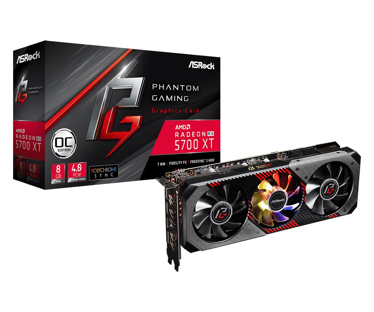Outlet-placa De Video Asrock Phantom Gaming Rx 5700 Xt 8gb Oc