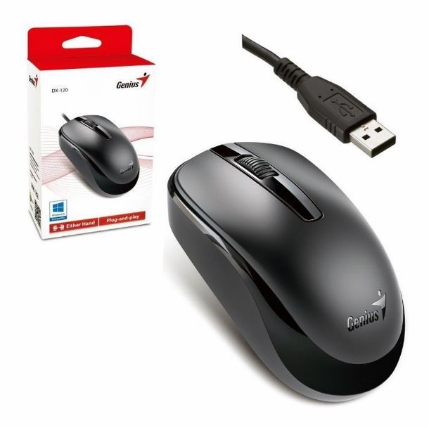 MOUSE GENIUS DX-120 G5 BLACK USB