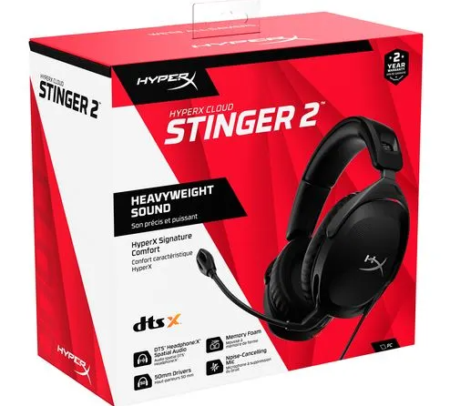AURICULAR GAMER HYPERX CLOUD STINGER II BLACK