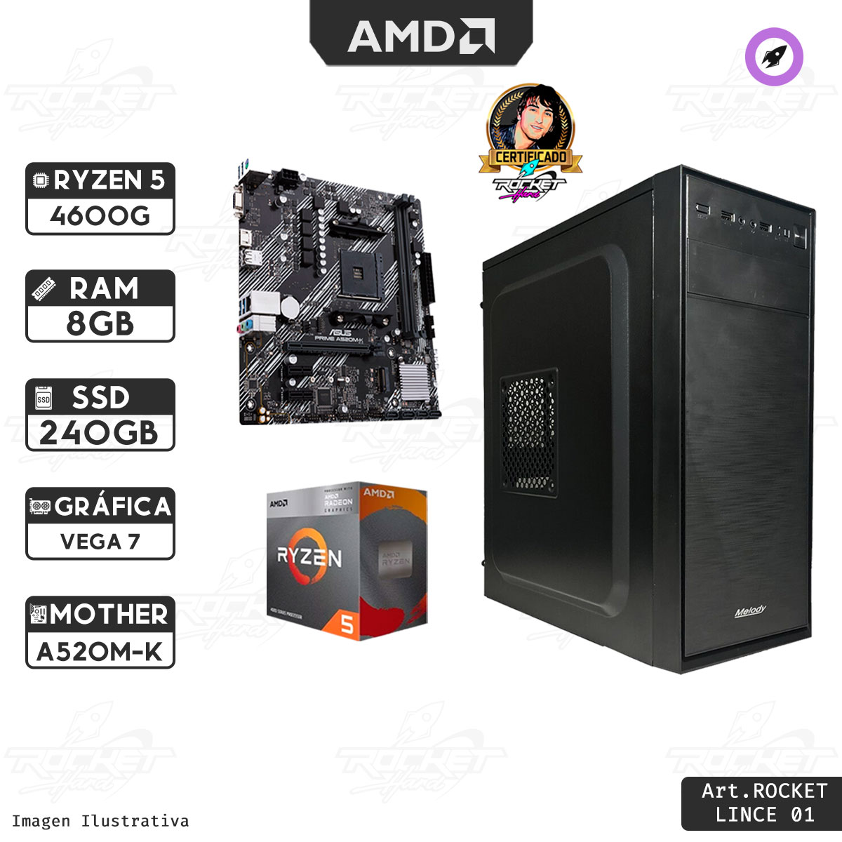 Pc Lince 1 Ryzen 5 4600g