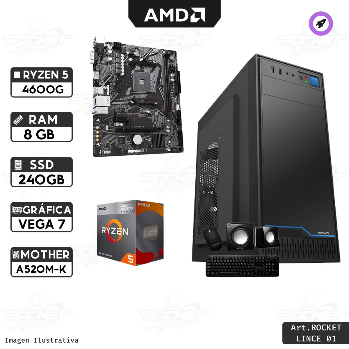 PC LINCE 1 RYZEN 5 4600G