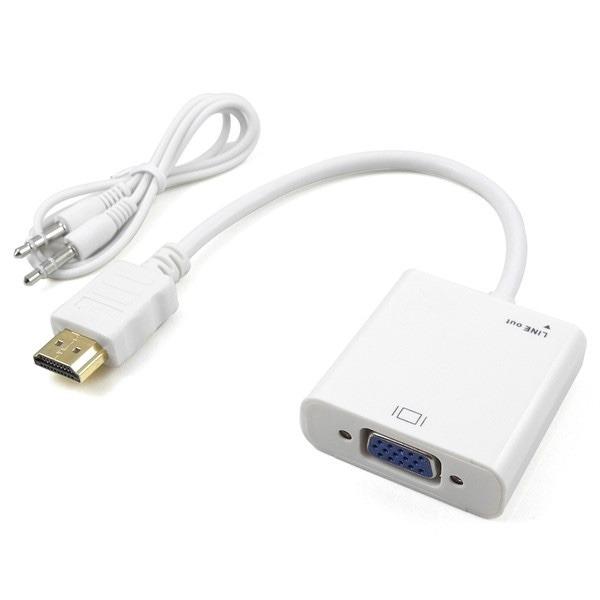 Conversor Hdmi A Vga + Salida De Audio 3.5mm