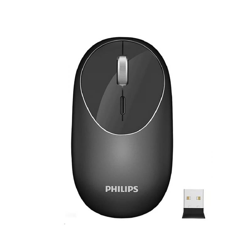MOUSE PHILIPS M364 USB WIRELESS 1600DPI BLACK