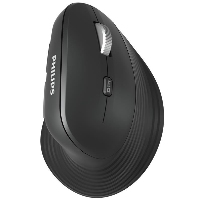 MOUSE PHILIPS M614 ERGO USB WIRELESS 1600DPI 7 KEYS BLACK