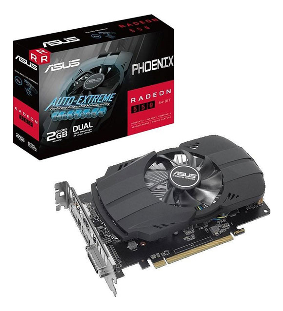 PLACA DE VIDEO ASUS PHOENIX RX 550 2GB PH 550 2G