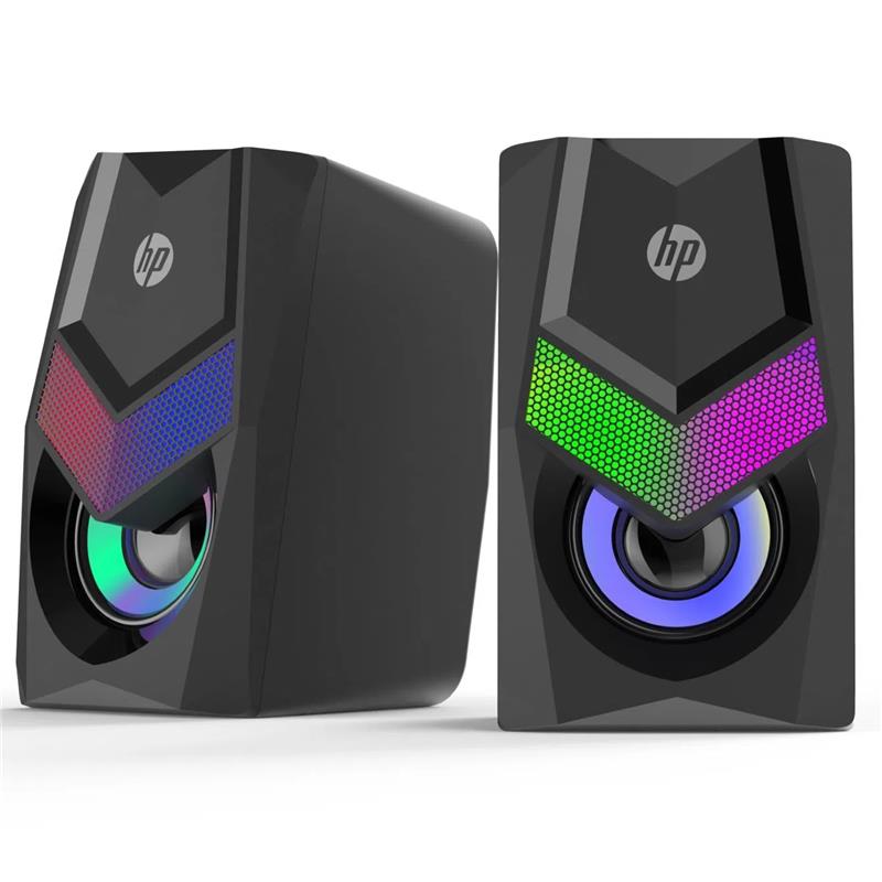 Parlante  Hp 2.0 Dhe-6000 6w Black Usb Led