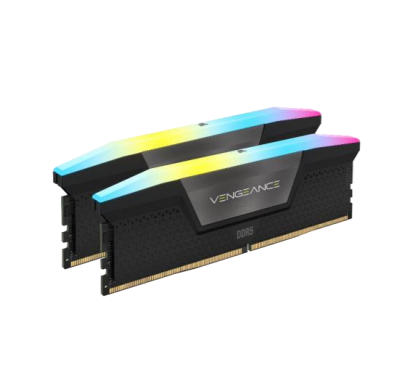 MEMORIA CORSAIR VENGEANCE RGB BLACK 32GB (2X16GB) 6000 MHZ DDR5