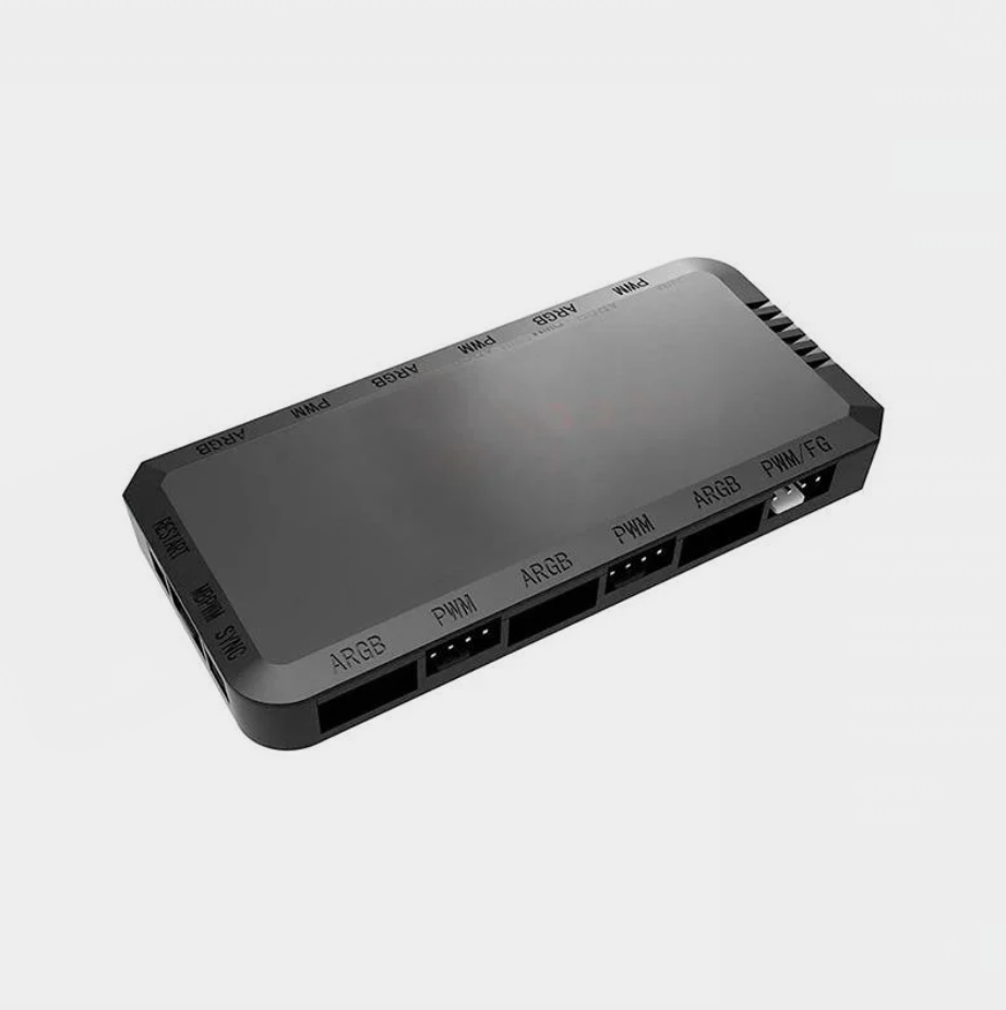 Controladora Argb Y Pwm Para Fan Zer01 Gaming - X6 Pwm - X6 Argb - Con Control Remoto