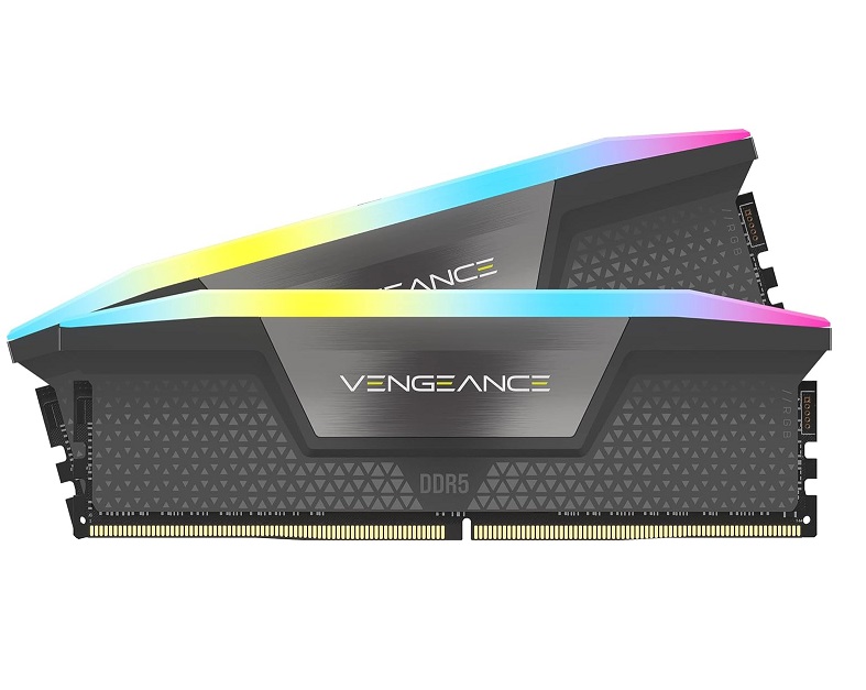 MEMORIA CORSAIR 32GB (2X16GB) 6000 MHZ VENGEANCE RGB BLACK DDR5