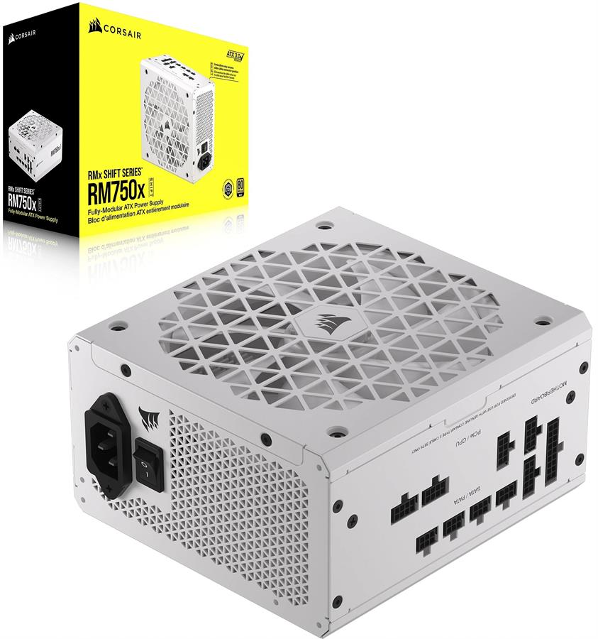 FUENTE CORSAIR RM750X 750W SHIFT 80 PLUS GOLD FULL MODULAR WHITE