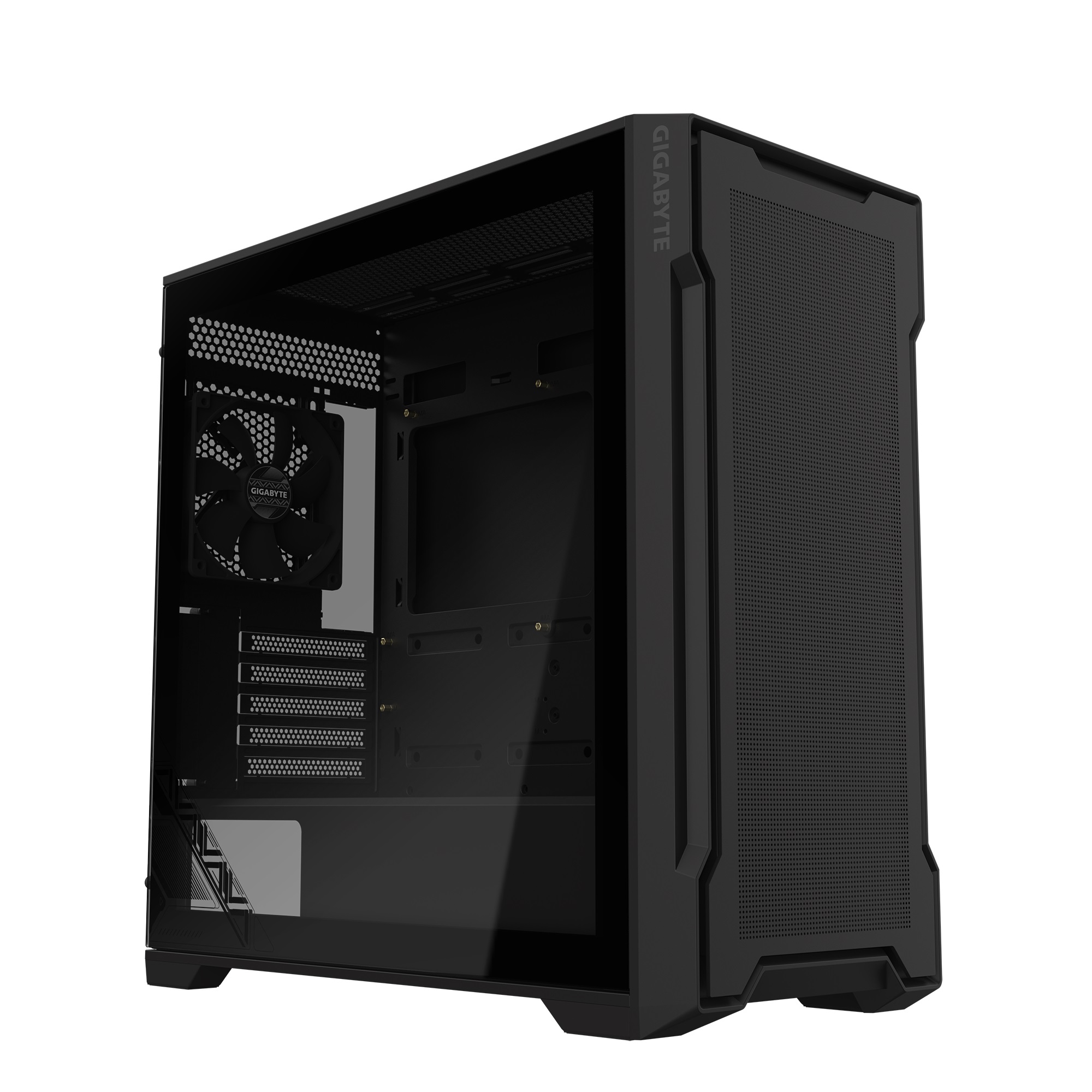 Gabinete Gigabyte C102 Glass Tg Mid-tower Fan X2 Black | Rocket Hard