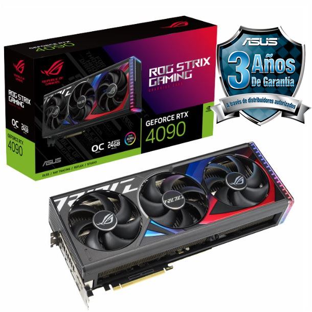 PLACA DE VIDEO ASUS ROG STRIX GEFORCE RTX 4090 24GB GAMING OC