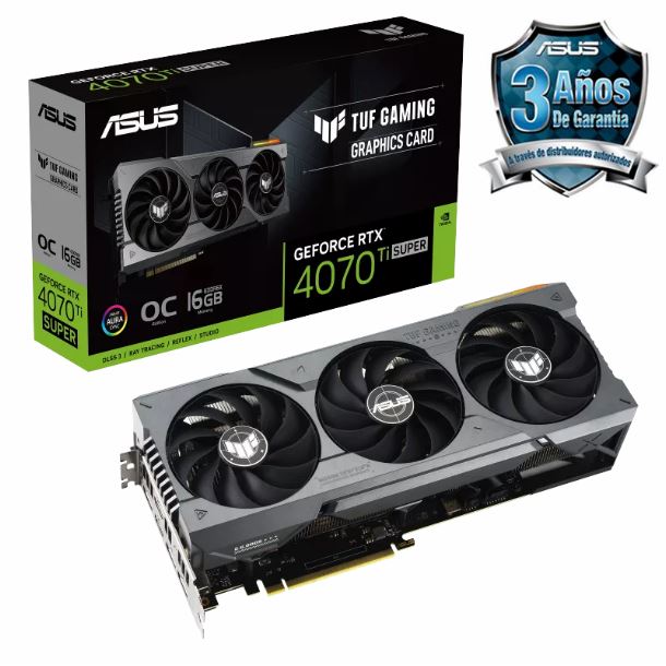 PLACA DE VIDEO ASUS TUF GAMING RTX 4070 TI SUPER 16GB OC